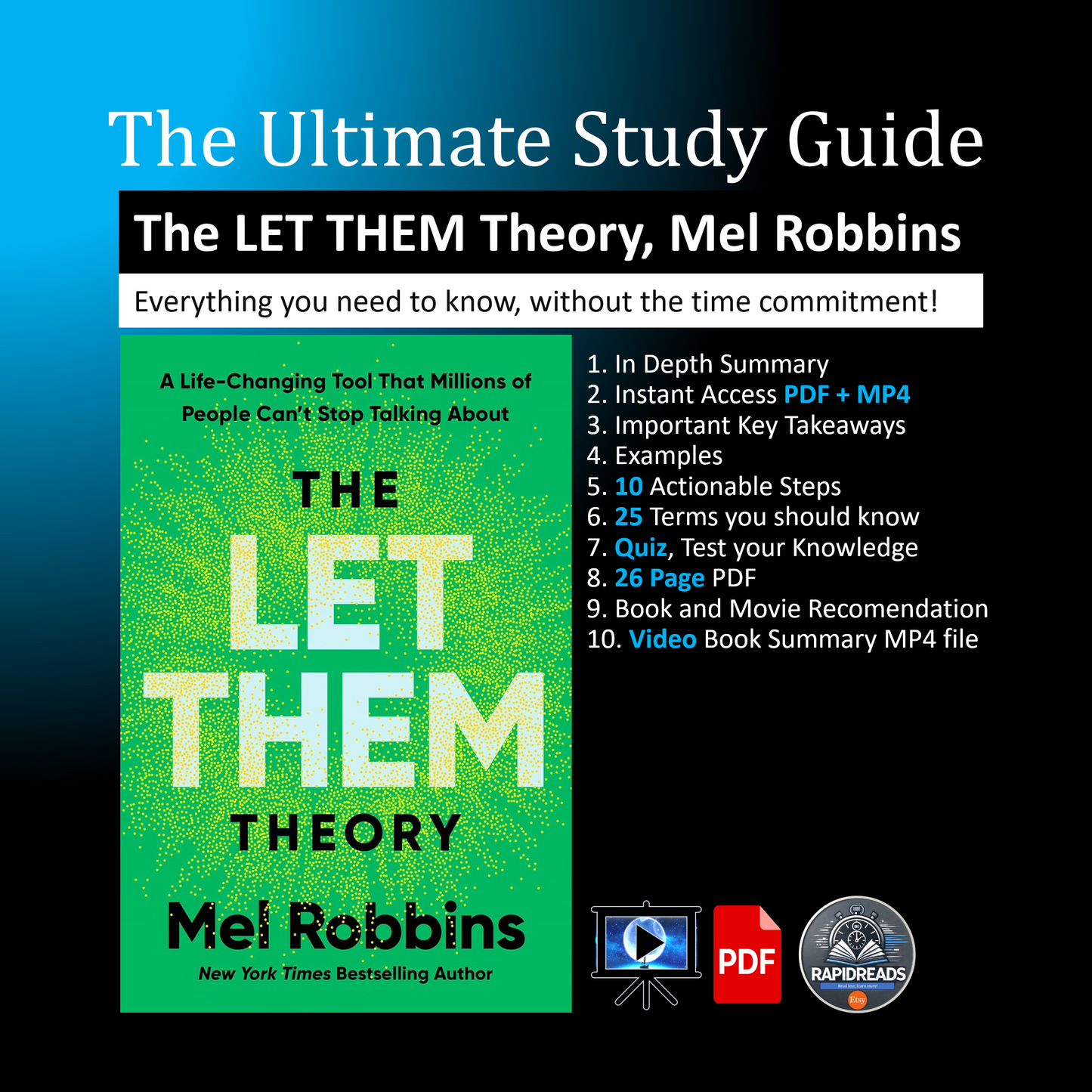 The Let Them Theory: A Life-Changing Tool That Millions of People Can't Stop Talking About. Study Guide, Book Summary, BonusVideo, Quiz